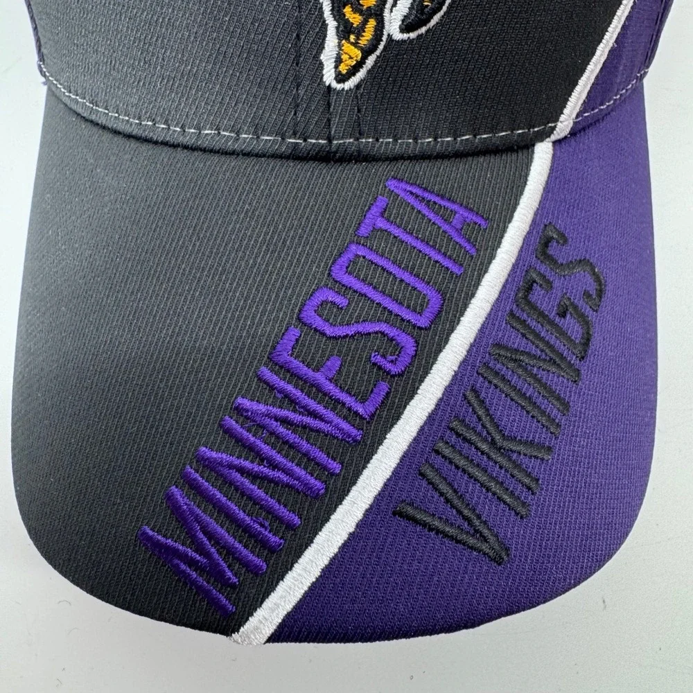 Minnesota Vikings 47 Brand NFL Hat Purple‎ Black Adjustable OSFA Baseball Cap